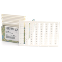 Lot de 10 plaques de marquage pour borniers de type UC-TM 5 CUS, avec marquage : « 1 » pour produit sous garantie