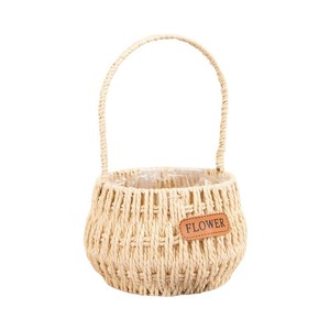 Cestas Redondas <span class=keywords><strong>de</strong></span> Mimbre Blanco, <span class=keywords><strong>Cesta</strong></span> Tejida para Frutas, Aperitivos, Centro <span class=keywords><strong>de</strong></span> Mesa, Decoración del Hogar y Organización <span class=keywords><strong>de</strong></span> Mesa, Ovalada - Product Image 2