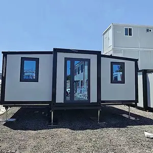 Pavimento in pvc Design moderno stile campeggio costruzione materiale in acciaio edificio per uffici casa Container espandibile