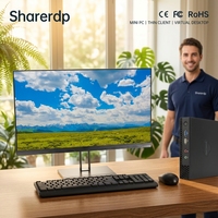 Sharerdp Intel Celeron N4000 Windows 11 Mini PC NUC, Computadora de Escritorio Pequeña con Doble Pantalla HD VGA para Negocios y Hogar