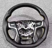 Volant de voiture en fibre de carbone brillant pour TOYOTA PRADO 2017-2020