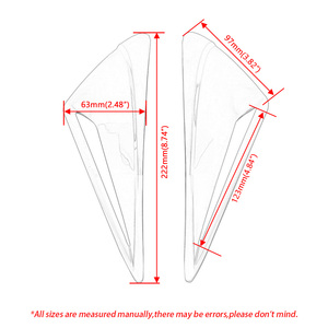 Acentos de ventilación para parabrisas de motocicleta aptos para Honda <span class=keywords><strong>Goldwing</strong></span> GL <span class=keywords><strong>1800</strong></span> <span class=keywords><strong>Airbag</strong></span> Audio 2012-2017 2013 2014 2015 2016 - Product Image 3