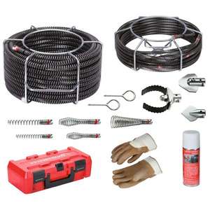 ROTHENBERGER - 072956X Jeu de spirale/outils standard 16-22mm dans un étui-EAN 4004625050637 RINÇAGE ET NETTOYAGE DES TUYAUX - Product Image 1