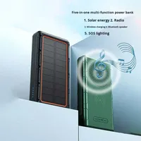 Chargeur de téléphone sans fil portable ultra-mince Li-Polymère 10000mAh haute capacité, lampe de camping, banque d'alimentation solaire extérieure – Offre Spéciale