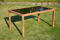 Ensemble de salle à manger en rotin pour jardin, meubles de patio modernes et simples, 6 chaises de restaurant en rotin avec table