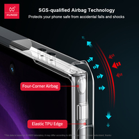 Étui magnétique Xundd pour Samsung Galaxy S24 Ultra, coque antichoc avec airbag pour S26 Plus, S25, S23 FE, Note20 Ultra, coque transparente