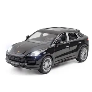 1: 24 bambini pressofuso modello di <span class=keywords><strong>auto</strong></span> giocattolo <span class=keywords><strong>Porsche</strong></span> <span class=keywords><strong>Cayenne</strong></span> 20.5cm lungo Pull-back in lega di simulazione coupé con suono e luce - Product Image 1