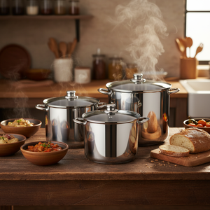 Meilleures ventes d'ustensiles de cuisine commerciaux en acier inoxydable Ensembles de casseroles à faible teneur en sauce Cuisine à <span class=keywords><strong>induction</strong></span> Cuisine Design minimaliste - Product Image 2