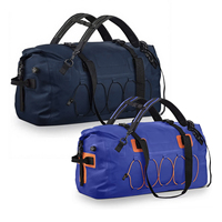 Sac de voyage étanche bleu marine robuste avec boucle ABS, sacoche de selle de tourisme, sac de transport extérieur pour la randonnée et le tourisme moto OEM