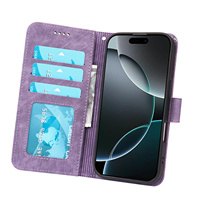 Brieftaschen-Lederhülle für iPhone 17 Air 15 Pro Max 16 Plus 14 13 17e 16e Flip Cover Smartphone-Tasche Praktisch zum Fernsehen