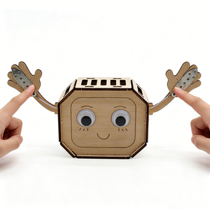Kit de robot en bois à assembler soi-même, jouet scientifique pour enfants de 4 à 6 ans, projet éducatif STEM - Product Image 2
