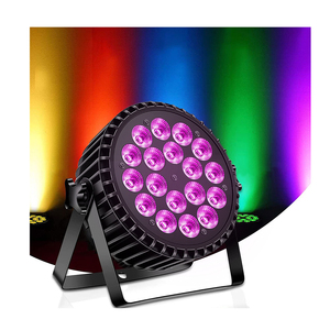 200 Wát 18 <span class=keywords><strong>LED</strong></span> UV + RGB Par ánh sáng <span class=keywords><strong>4</strong></span> trong <span class=keywords><strong>1</strong></span> DMX vô hạn trộn và cầu vồng hiệu ứng đèn sân khấu cho bar Disco Wedding Dye ánh sáng - Product Image 1