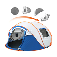 Automatique Quatre Saisons Étanche Oxford Toile Polyester POP up Tente Simple ou Double Couches Chaud Rapide Camping En Plein Air Installation