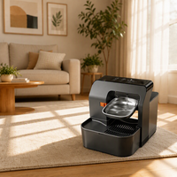 Distributeur d'eau automatique pour chat, en ABS, avec réservoirs séparés pour eau propre et eau sale