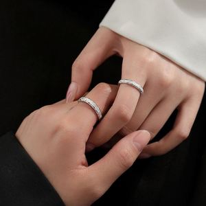 Anillos De Pareja Platinum Plated Shiny Starry <b>Couple</b> <b>Ring</b> for Men Women Romantic Wedding Adjustable Open All Sky Star <b>Ring</b> - Product Image 3