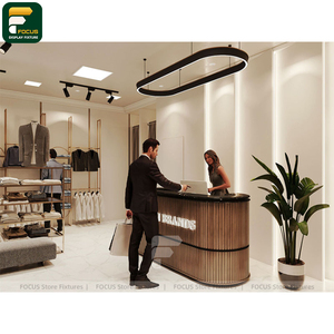 ชั้นวางเสื้อผ้าสำหรับจัดแสดงสินค้า  ขาตั้งเสื้อผ้าสำหรับร้านค้าปลีก  ดีไซน์อุปกรณ์ตกแต่งร้านเสื้อผ้า - Product Image 6