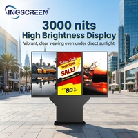 Pantalla para Kiosco de Alta Luminosidad INGSCREEN de 3000 Nits para Exteriores, con Sistemas de Refrigeración Dual y Intercambiador de Calor, Modelo para Climas Cálidos
