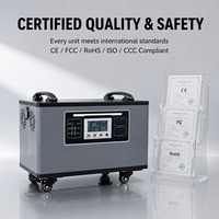 Generator Tenaga Surya 2000W LiFePO4 Gelombang Sinus Murni Stasiun Daya Portabel 220V AC USB-C Cadangan Darurat Rumah Off-Grid EU UK AU US