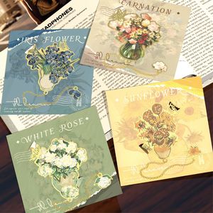 Thời Trang Tùy Chỉnh Vàng Trung Quốc Kim Loại Lưu Niệm Làm Sáng Tạo Bó Hoa Đánh Dấu Cho Những Người Yêu Sách - Product Image 2