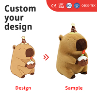 Porte-clés en peluche personnalisé Capybara Football, animal de football en peluche, mascotte sportive, cadeau, jouet promotionnel OEM ODM