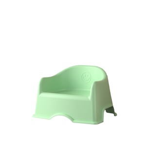 Tabouret enfant Smiley Face en plastique épaissi, empilable, antidérapant, chaise de maternelle bleue, jaune, verte, rose - Product Image 2