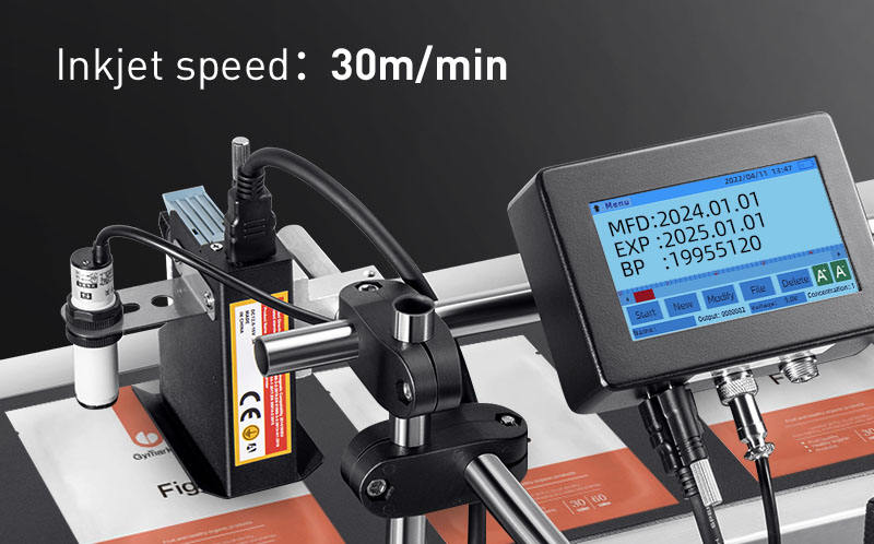 ORANGLES Online QR Coding Inkjet Batch Code Printers Print Machine for Code Marking on Wood Metal Plastic Carton - detailed closeup view - illustrating benefits - Image 3 of 6 | created for all | Shop Online QR Coding Inkjet Batch Code Printers Print Machine for Code Marking on Wood Metal Plastic Carton North Carolina | Free Shipping ORANGLES