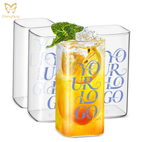 Verres à highball carrés, verres à boire en borosilicate transparent, verres à jus, verres à eau, verres à bière, verres à shot