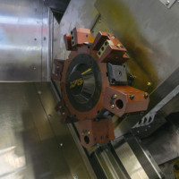 Tour CNC à banc incliné TCK56Y avec axe Y et tourelle motorisée à 12 postes, centre d'usinage pour pièces métalliques complexes