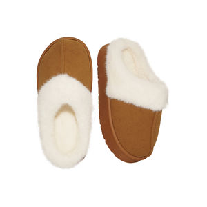 Chaussons d'intérieur pour femmes, chaussures antidérapantes à semelle épaisse, chaussons pour femmes avec semelle intérieure en mousse à mémoire de forme, pour l'intérieur et l'extérieur - Product Image 5