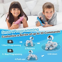 Robot Anjing Pintar KK Baru untuk Anak-Anak, Edukatif, Dapat Diisi Ulang, Menari, Interaktif, Dapat Diprogram, dengan Remote Control