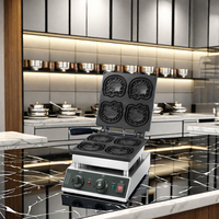 Machine à gaufres en forme de papillon professionnelle chinoise pour équipement de cuisine commerciale productivité élevée pour les magasins d'alimentation