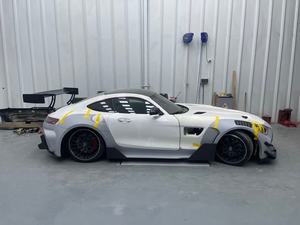 Nouveau spoiler de style GT3 en fibre de carbone amélioré pour Mercedes-Benz <span class=keywords><strong>AMG</strong></span> GT <span class=keywords><strong>GTC</strong></span> GTS GTR - Product Image 3