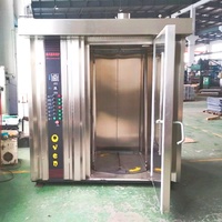 Oven Uap Rak Putar Otomatis Kontrol Terprogram Hemat Energi Konstruksi Baja Tahan Karat Kapasitas Besar Komersial