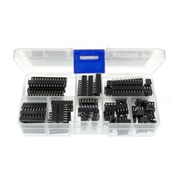 Kit de 66 supports de puces DIP IC à souder, adaptateurs de type 6, 8, 14, 16, 18, 20, 24, 28 broches pour circuits intégrés G429