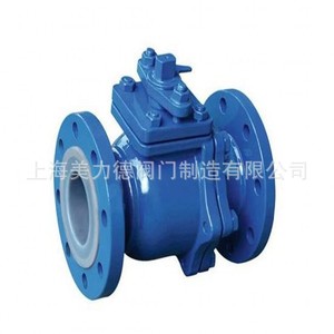 Q41F46 Manual Flanged Ball Valve Cast Iron PTFE <b>Seal</b> Chemical Liquid Normal Temperature General Application - Product Image 1