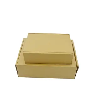 High End Eco Vriendelijke Mini Brown Vouw E-Commerce Kraft Mailer Plain Kartonnen Extra Kleine Verzending Dozen Voor Logistiek packiging