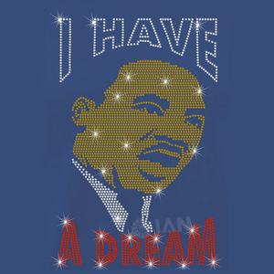 Correctif de transfert de jour MLK sur strass personnalisé <span class=keywords><strong>Martin</strong></span> Luther King motif de transfert de jour pour vêtements - Product Image 5