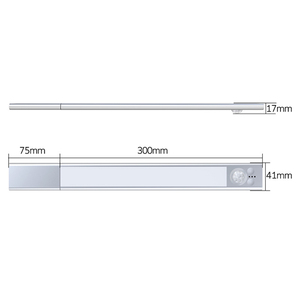 Tricolor Dimmable Human Body Motion Sensor Night Light Magnetic Rechargeable Cabinet Wardrobe LED Light Split Battery - Product Image 5