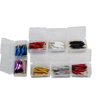 STARCN Plumes hélicoïdales de 1,75 po, en plastique, avec bande de bord intégrée, lot de 50, pour tir de compétition professionnel