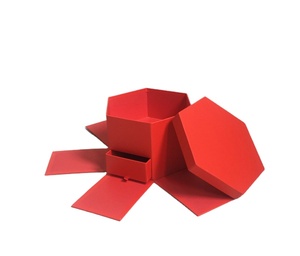 <span class=keywords><strong>Caja</strong></span> de Regalo <span class=keywords><strong>Hexagonal</strong></span> Sorpresa, Arreglos Florales, Ramos, Álbum, <span class=keywords><strong>Caja</strong></span> de Flores para Bodas y Fiestas <span class=keywords><strong>con</strong></span> Cajón - Product Image 3