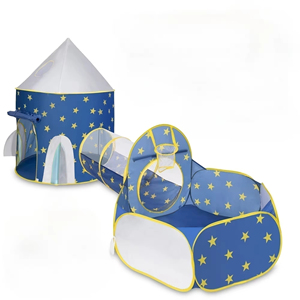 Trong Nhà Chơi Đường Hầm Lều Lâu Đài Chơi Lều 3 Trong 1 Xách Tay Có Thể Gập Lại Đại Dương Bóng Bé Chơi Nhà Trẻ Em Lều - Product Image 1