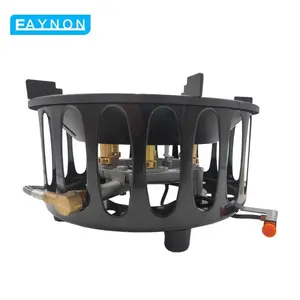 Eaynon Multifonction Mini Cuisson Extérieure Portable Butane Électronique 7 brûleurs Four Camping Réchaud À Gaz