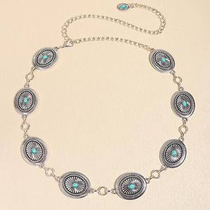 Carved Bohemian Ethnic Style <b>Metal</b> Waist <b>Chain</b> Light Luxury All-match Pants <b>Chain</b> Body <b>Chain</b> Female Waist Decoration - Product Image 3