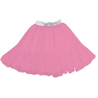 Jupe tutu en tulle à plusieurs niveaux, colorée et vibrante, pour filles, avec ceinture élastique argentée, jupe courte moelleuse pour la danse classique et les occasions décontractées