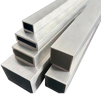 Tubes carrés en alliage d'aluminium de 2 mm d'épaisseur de Chine, 6061/6063/6082 T6, anodisés, services de pliage et de soudage