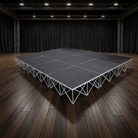 Plateforme de scène multi-hauteurs de 20 cm à 100 cm, installation rapide, scène portable