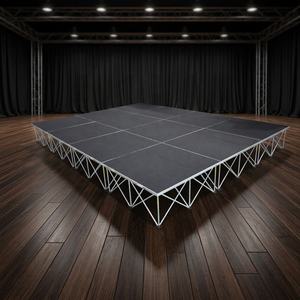Plataforma de escenario portátil de instalación rápida con altura ajustable de 20cm a 100cm - Product Image 2