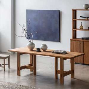 Solid Oak Wood Square <b>Dining</b> Set Modern <b>Dining</b> Room Furniture for Hotel Use - Product Image 6