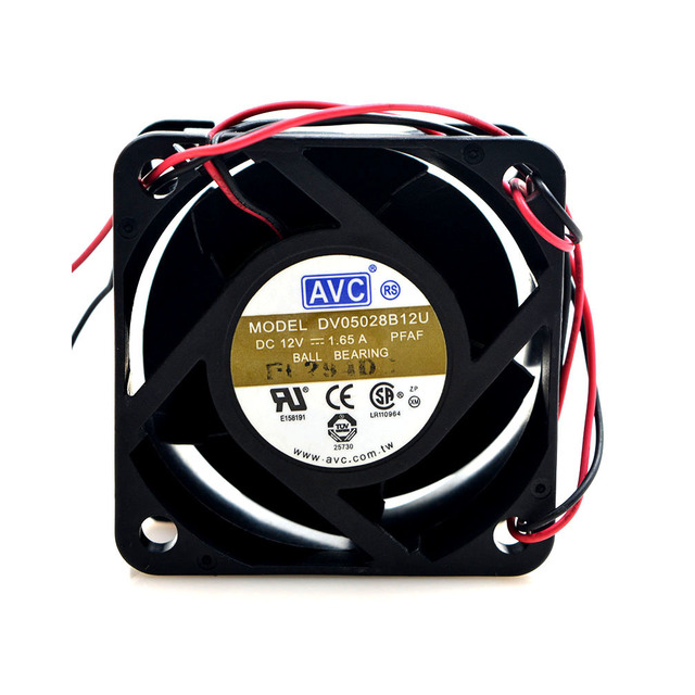 DV05028B12U DC12V 1.65A 50*50*10MM 5010 5CM Dual-ball High-airflow Powerful Server Quad-core Cooling Fan
