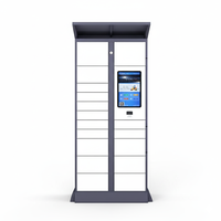Casier à colis intelligent communautaire Armoire de livraison libre-service sans contact Système de gestion en réseau Accès par code QR assemblé